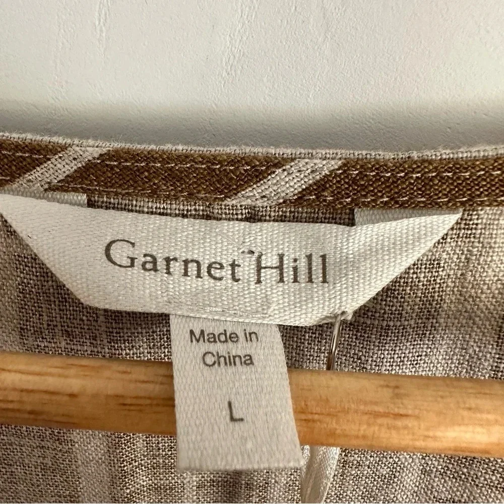 NWT Garnet Hill Minka Linen Dress Size: Large - Picture 4 of 5